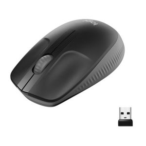 Logitech M190 Full-Size Wireless Mouse Charcoal (910-005905)