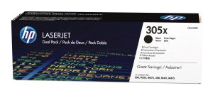 HP 305X 2-PACK HIGH YIELD BLACK ORIGINAL