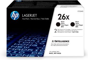 HP 26X 2-pack High Yield Black Org Toner