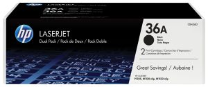 HP 36A BLACK DUAL PACK LASERJET TONER CA