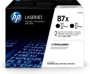 HP 87X 2-pack High Yield Blk Org  Toner