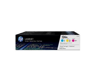 HP 126A 3-pl Cyan Orgnl LsrJt Tnr Crtgs