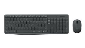 Logitech MK235 Wireless Keyboard and Mouse Combo English/Arabic Grey (920-007927)