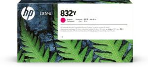 HP 832Y 1L Magenta Latex Ink Cartridge