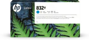 HP 832Y 1L Cyan Latex Ink Cartridge