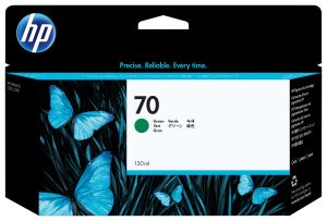 HP 70 130 ML GREEN INK CARTRIDGE WITH VI