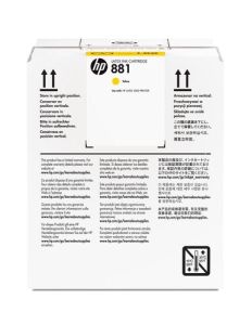 HP 881 5-LTR YELLOW LATEX INK CARTRIDGE