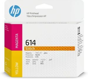 HP 614 Magenta and Yellow Stitch Printhe