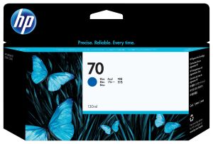 HP 70 130 ML BLUE INK CARTRIDGE WITH VIV