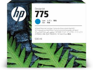 HP 775 500ml Cyan Ink Cartridge