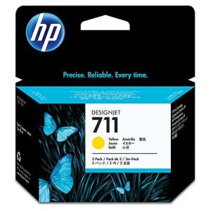 HP 711 3-PACK 29-ML YELLOW INK CARTRIDGE