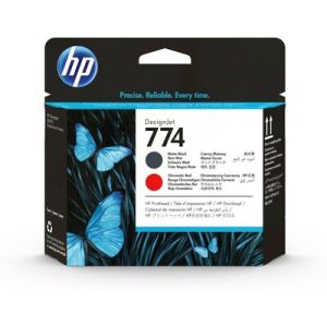 HP 774 Matte Black/Chromatic Red Printhe