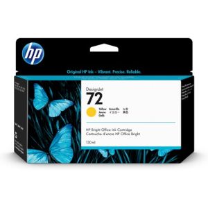 HP 72 130 ML YELLOW INK CARTRIDGE WITH V